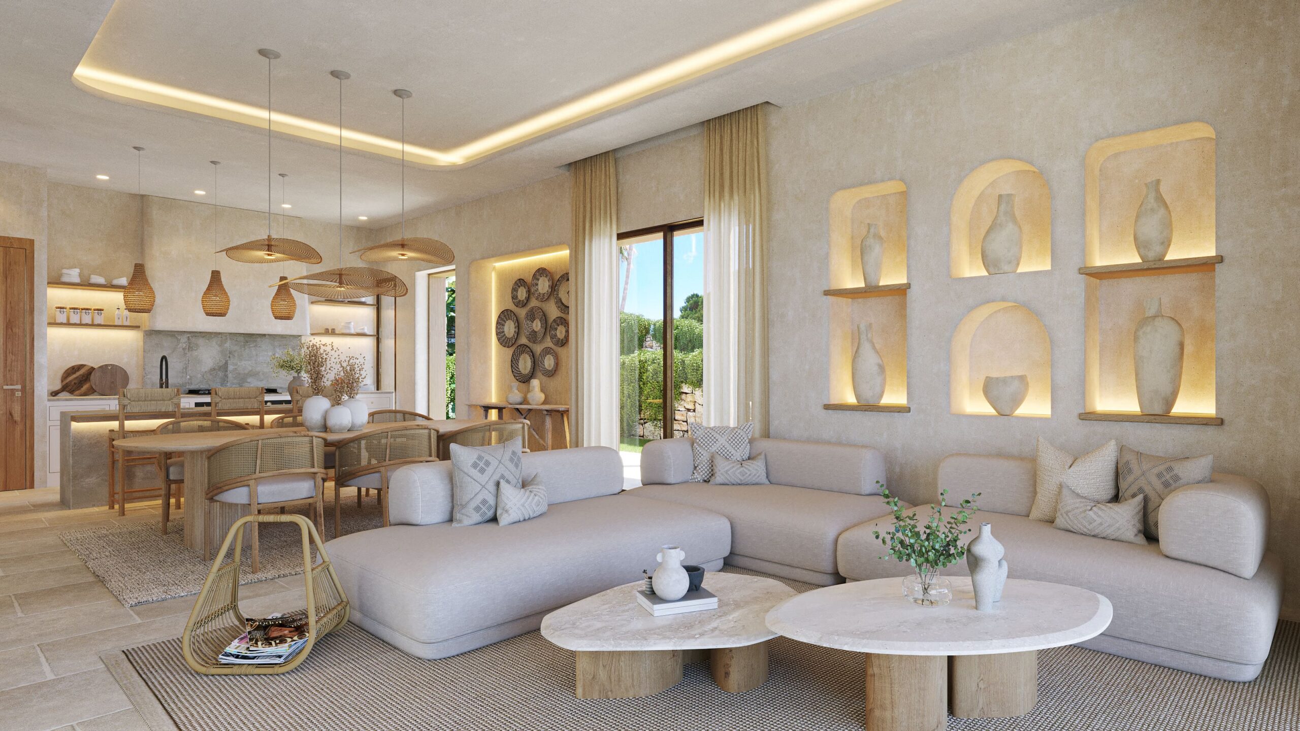 Master bedroom in villa for sale in Jávea