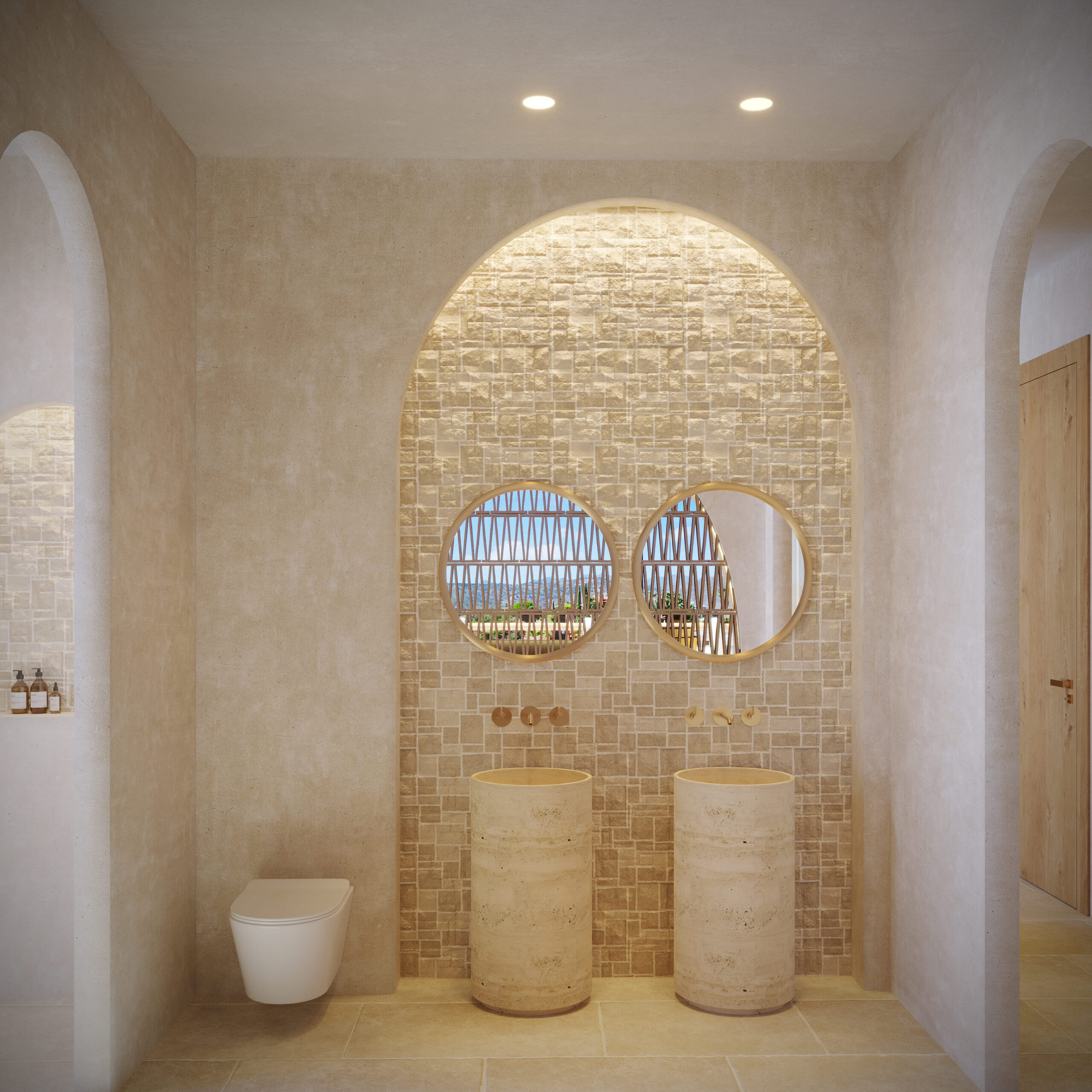 Pool area in villa for sale in Jávea