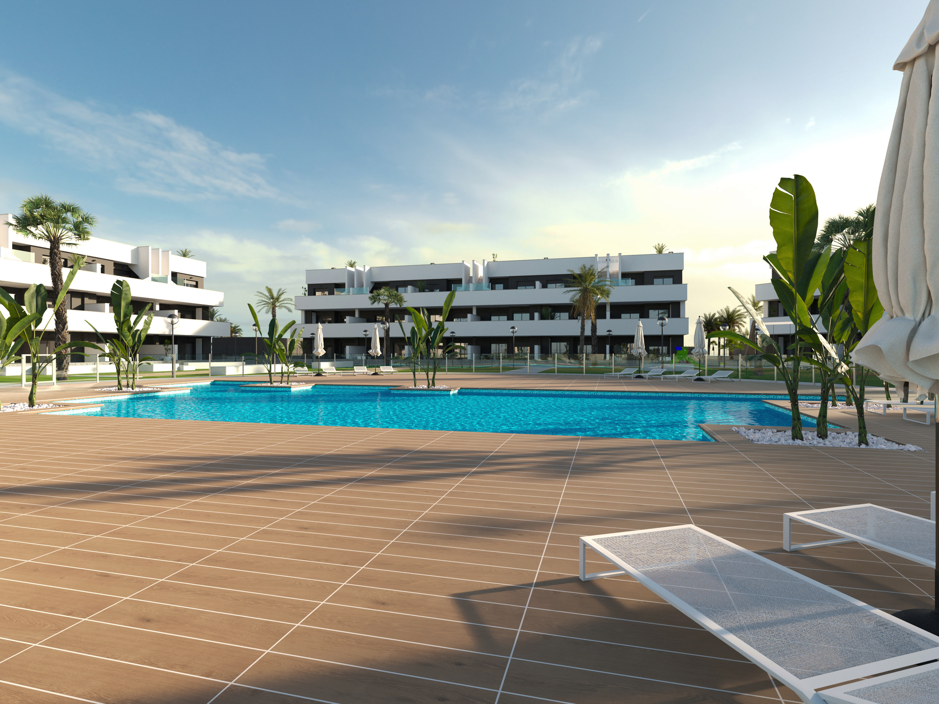 Terrace in penthouse for sale in Guardamar del Segura