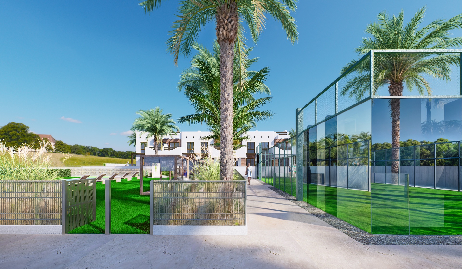 Pool area in high_bungalow for sale in Pilar de la Horadada