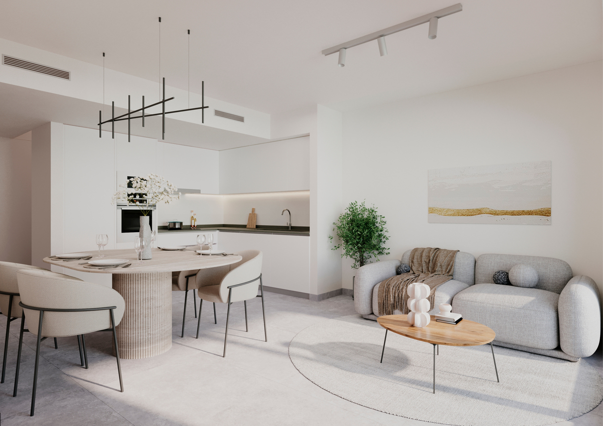 Living room in apartment for sale in Calpe