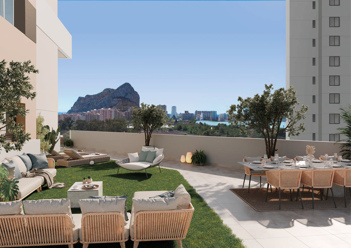 Garden in apartment for sale in Calpe