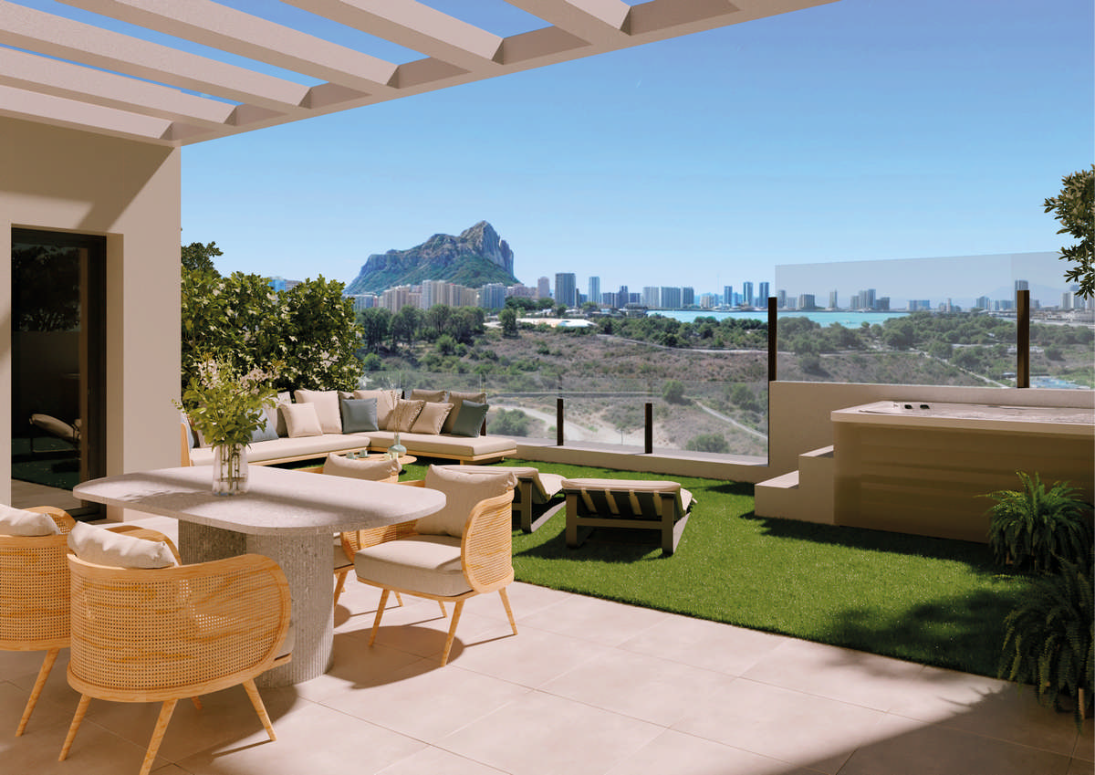 Terrace in apartment for sale in Calpe