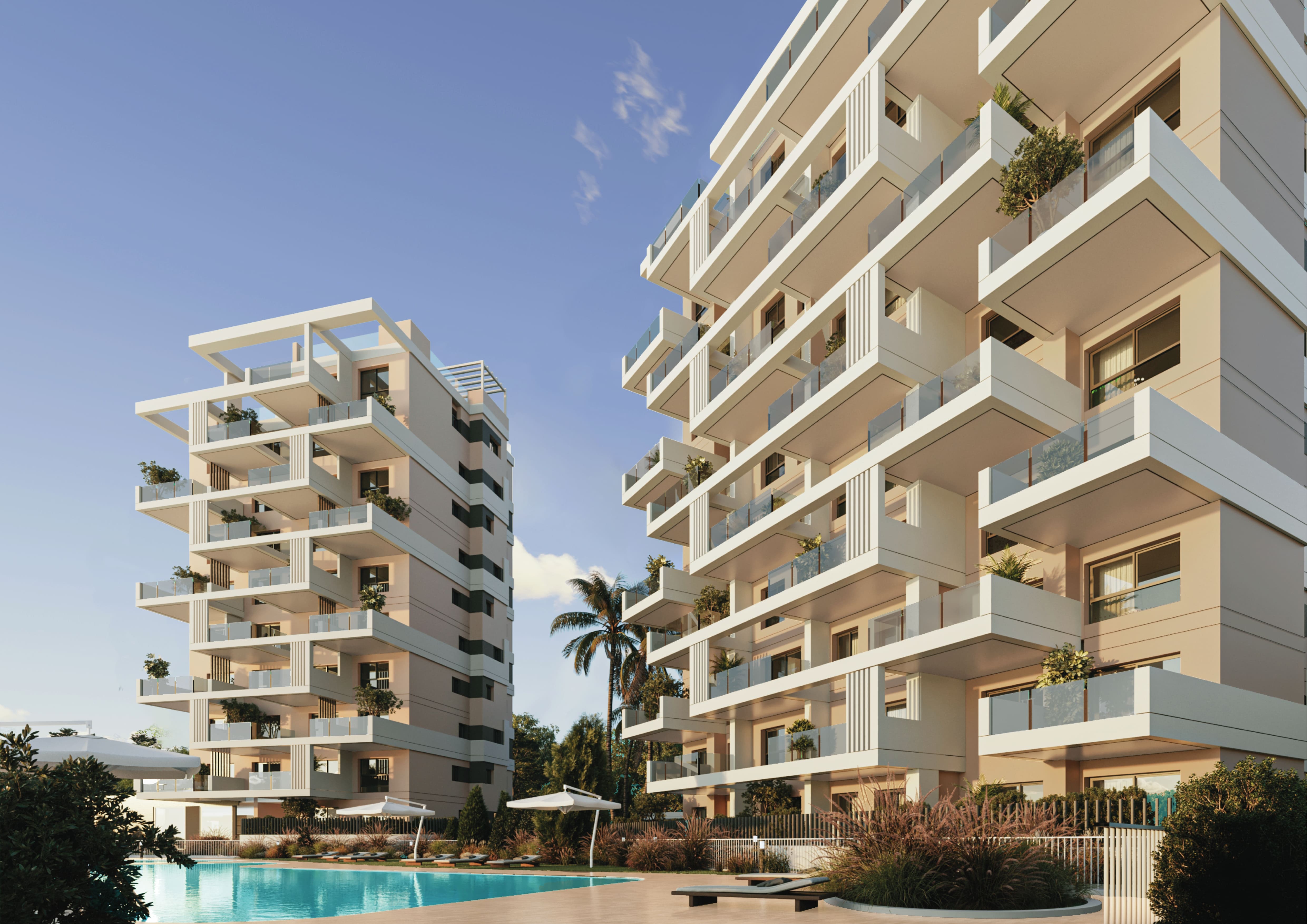 Garden in penthouse for sale in Calpe