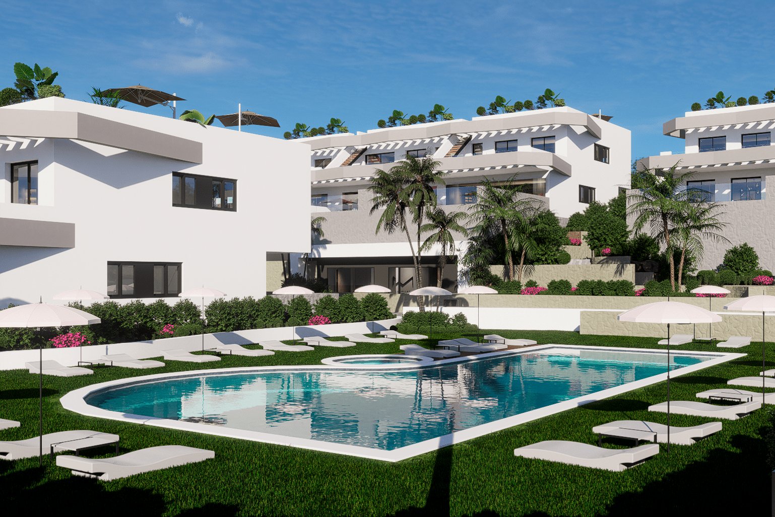 Terrace in high_bungalow for sale in Finestrat