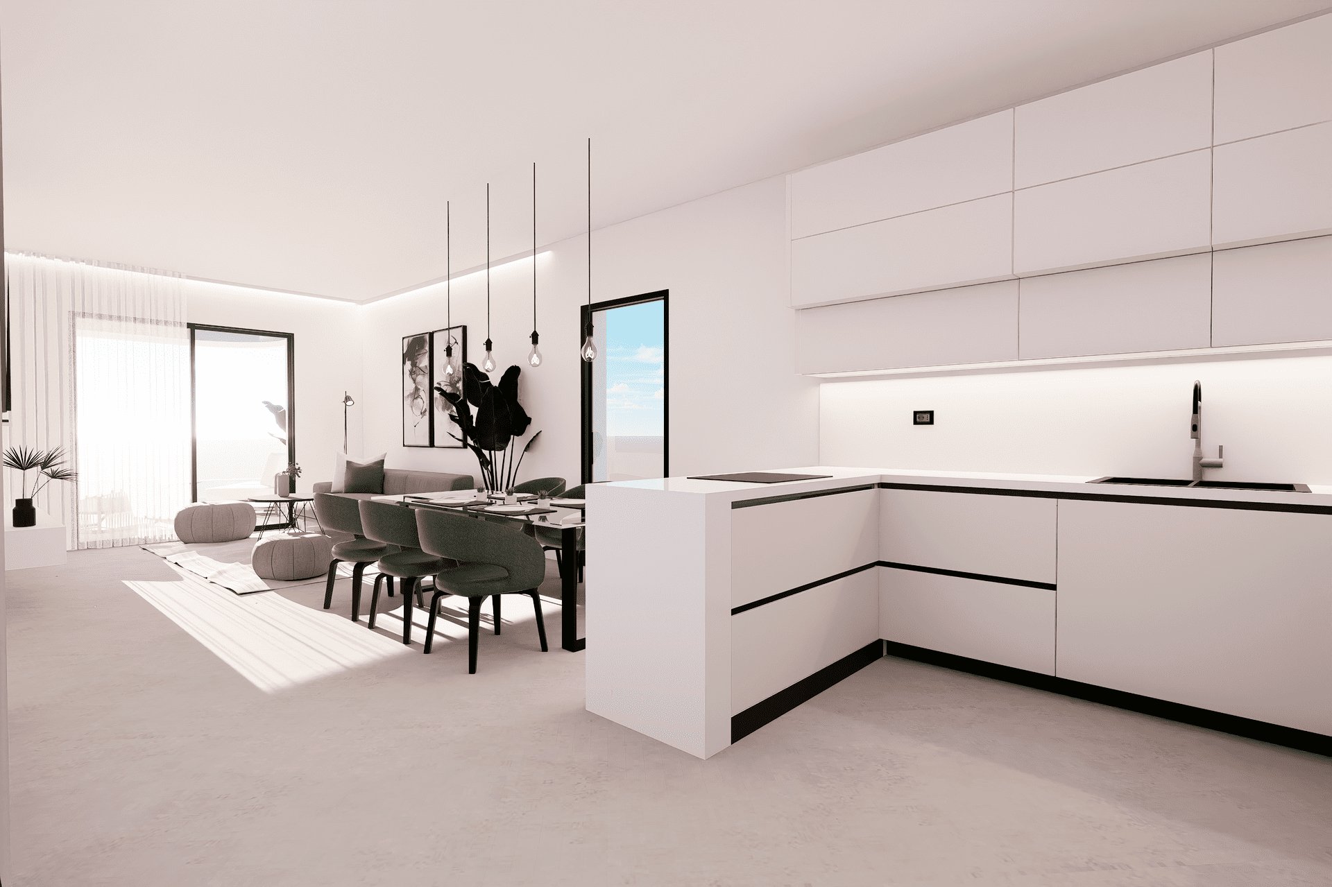 Garden in penthouse for sale in Finestrat