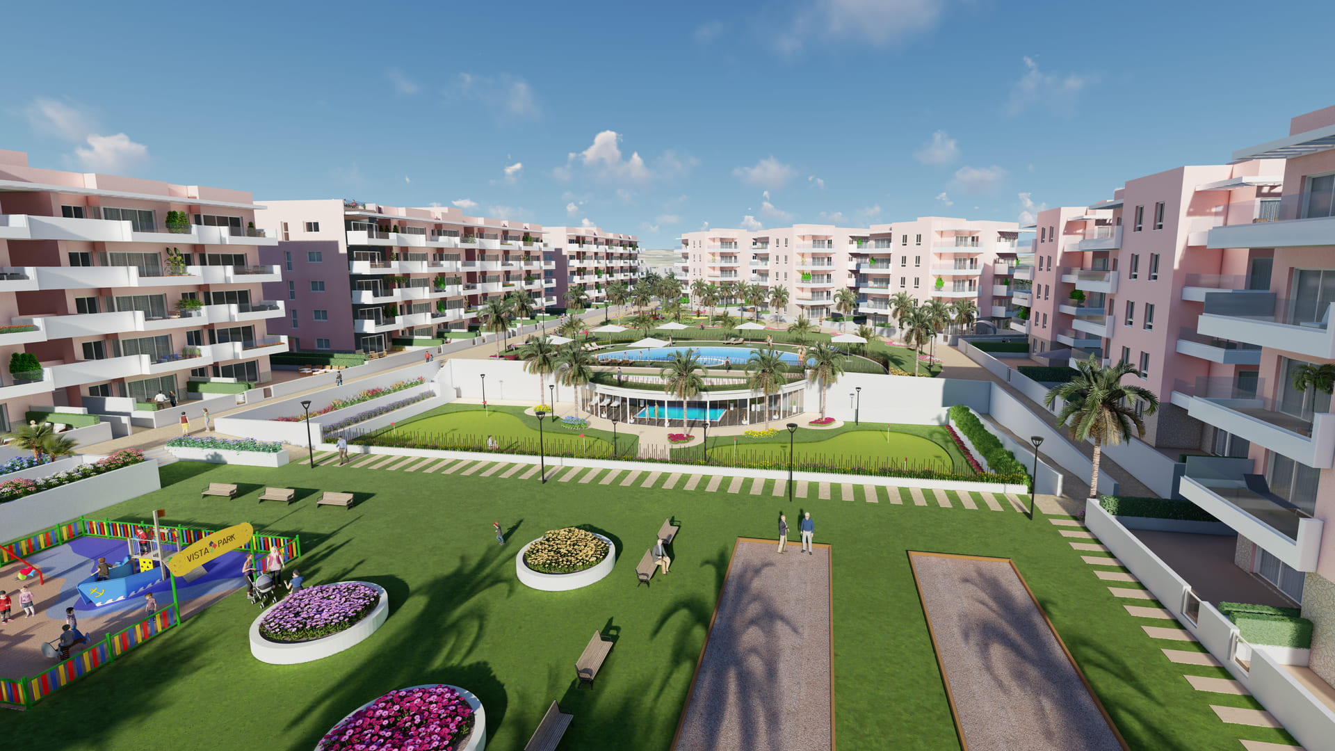 Master bedroom in penthouse for sale in Guardamar del Segura