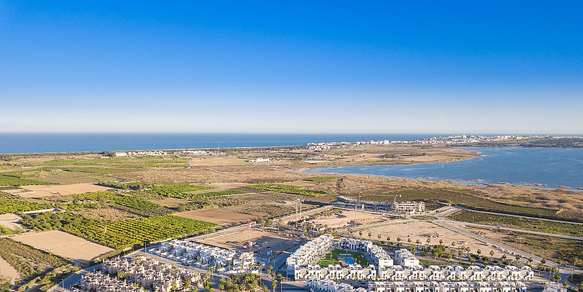 Pool area in penthouse for sale in Guardamar del Segura