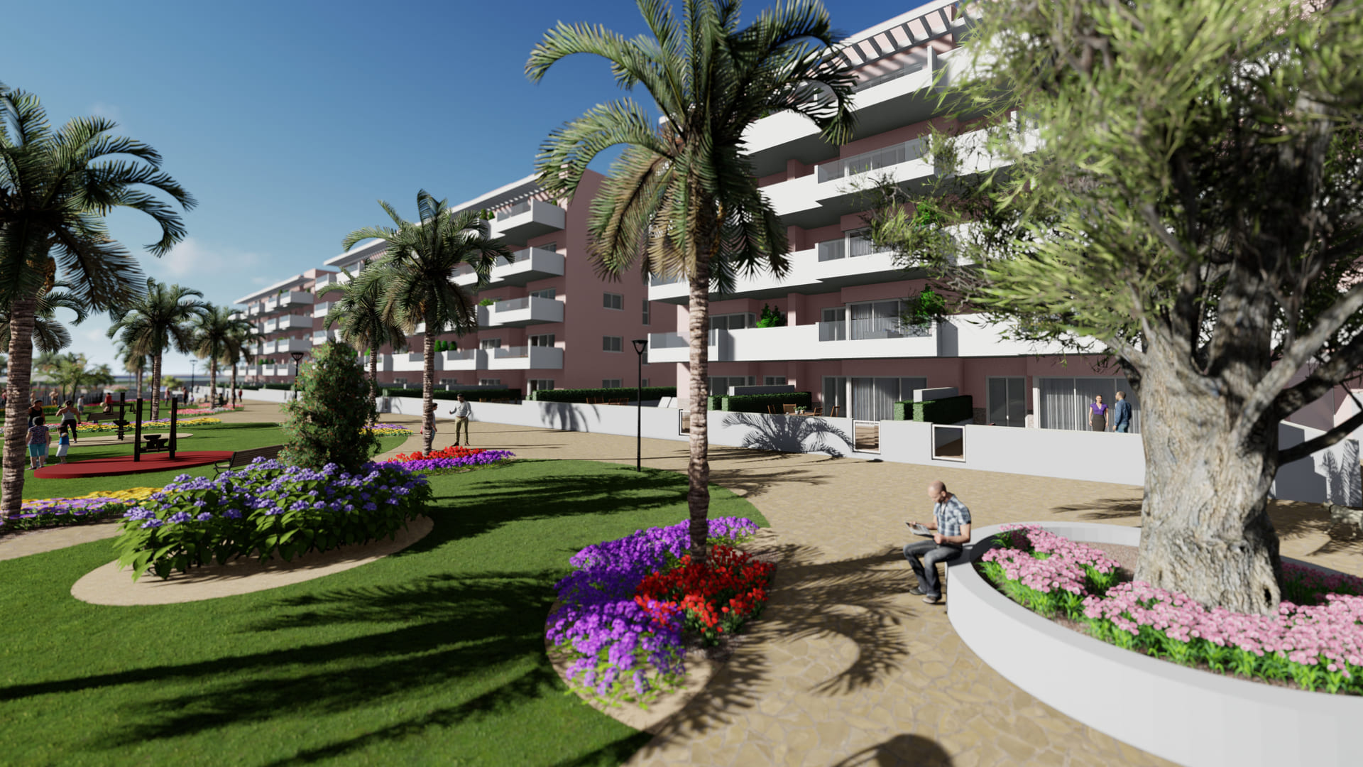 Garden in apartment for sale in Guardamar del Segura
