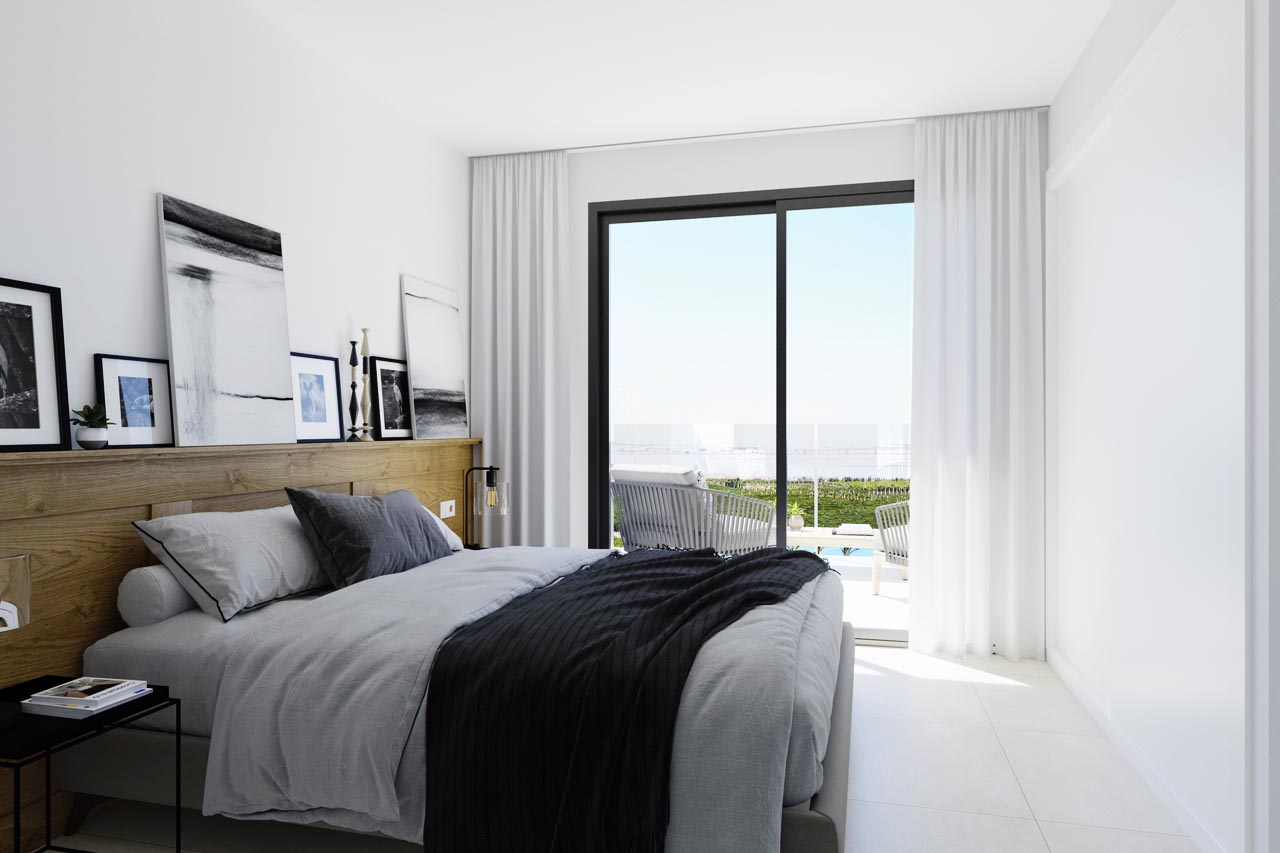 Pool area in penthouse for sale in Torrevieja