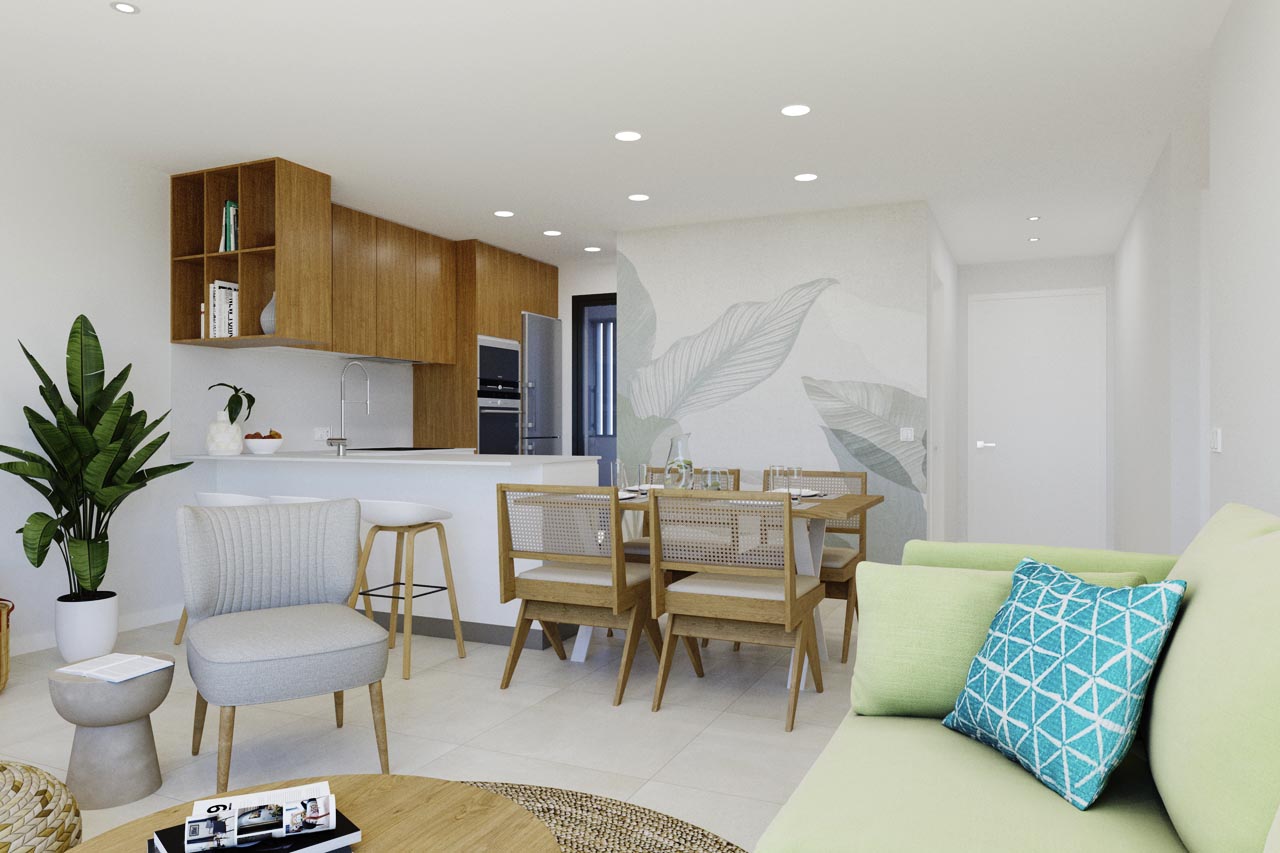Garden in penthouse for sale in Torrevieja