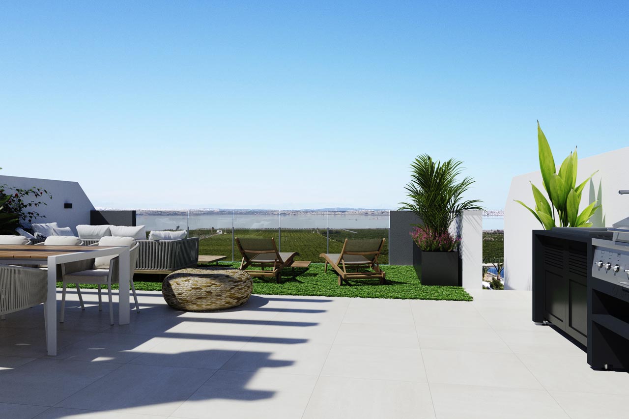 Bedroom in penthouse for sale in Torrevieja