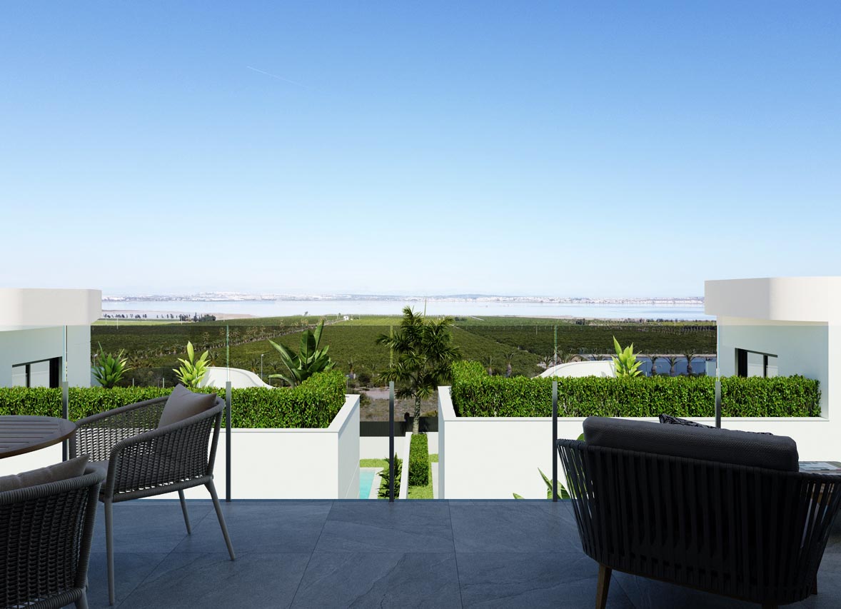 Living room in penthouse for sale in Torrevieja