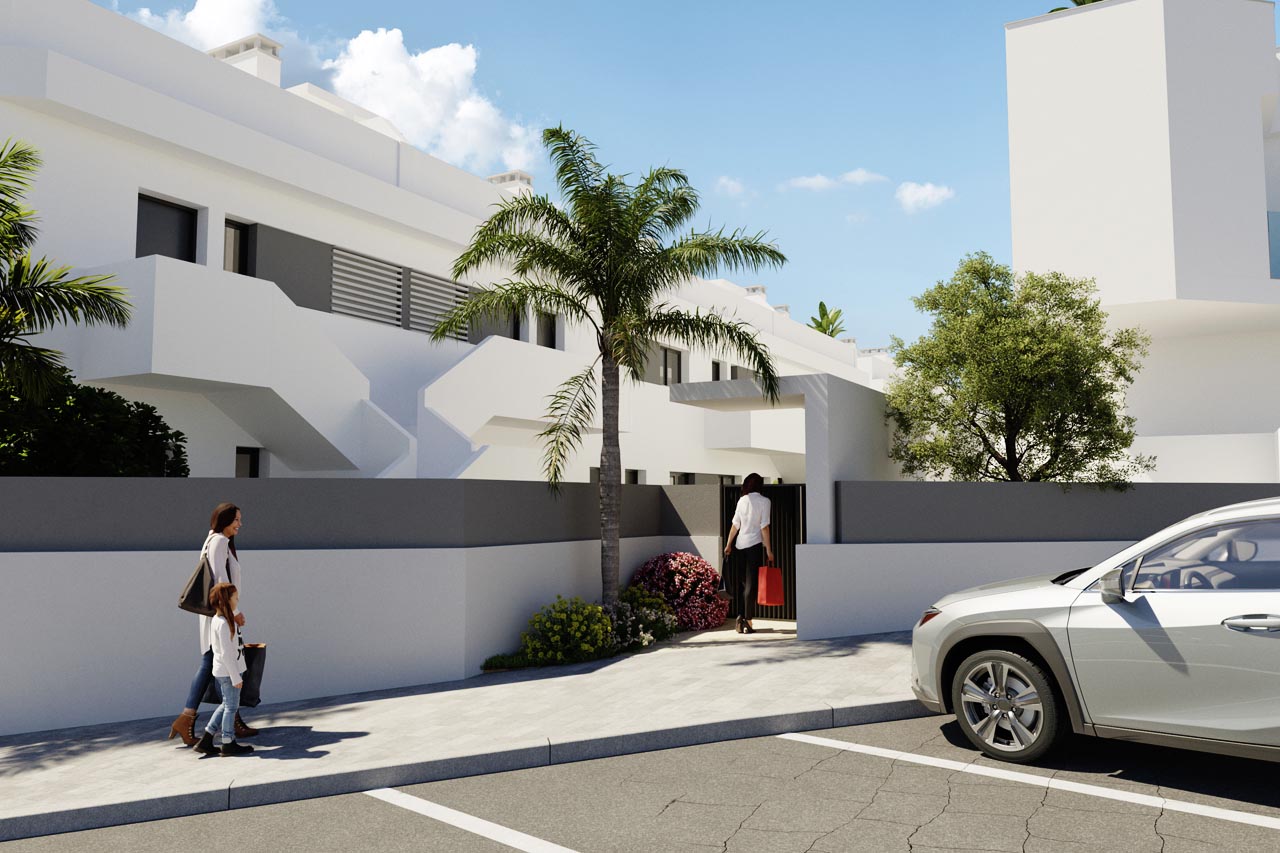 Master bedroom in penthouse for sale in Torrevieja