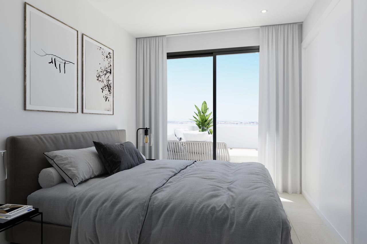 Garden in penthouse for sale in Torrevieja