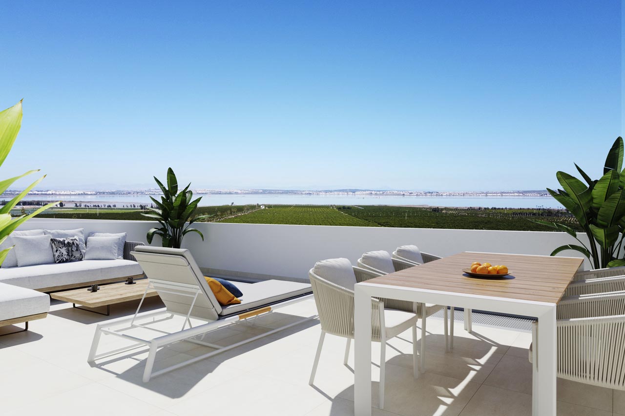 Living room in penthouse for sale in Torrevieja