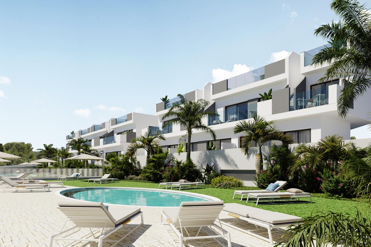 Terrace in penthouse for sale in Torrevieja