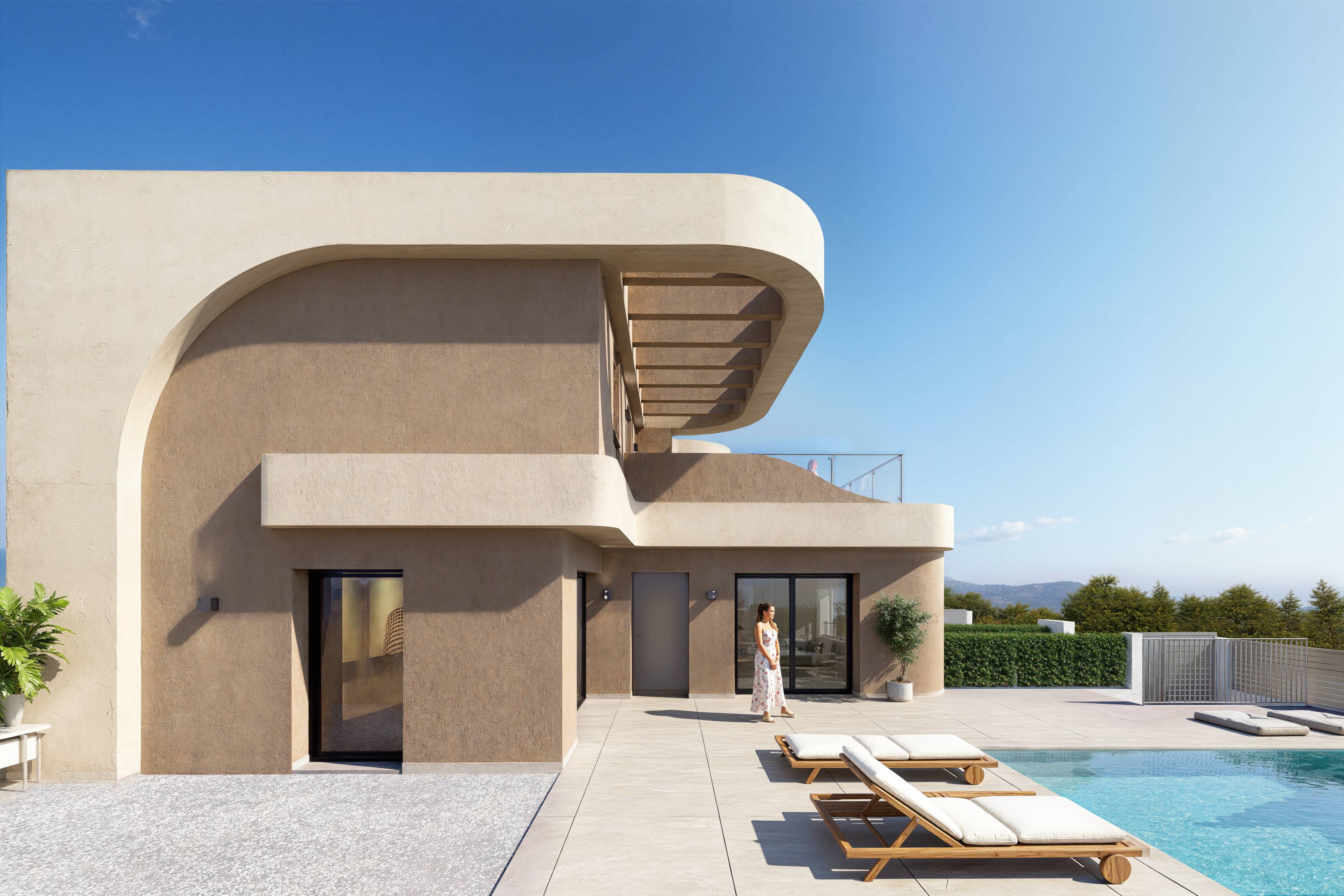 Master bedroom in villa for sale in Daya Nueva