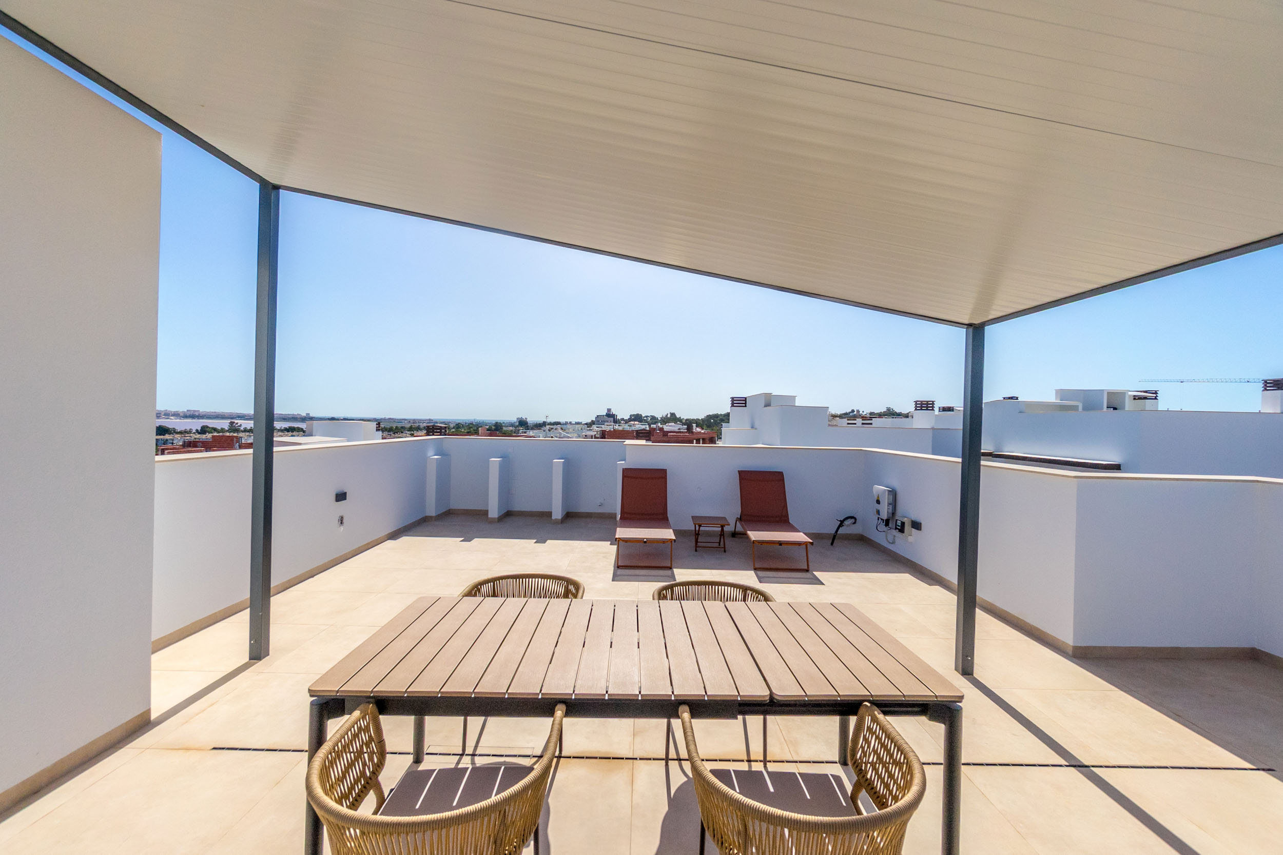 Pool area in high_bungalow for sale in Torrevieja