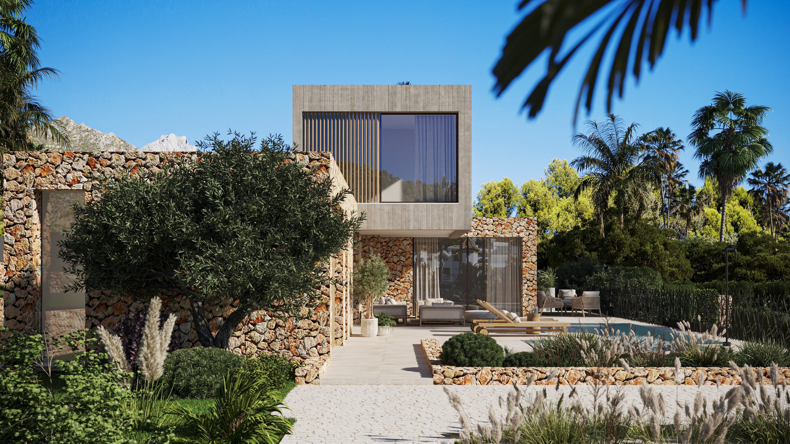 Master bedroom in villa for sale in Jávea