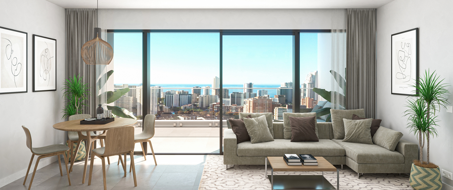 Garden in apartment for sale in Benidorm