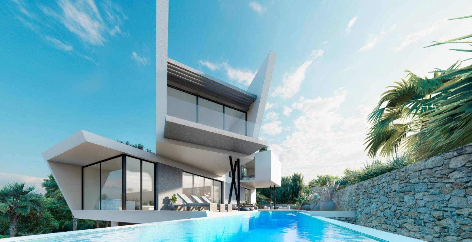 Master bedroom in villa for sale in Dehesa de Campoamor