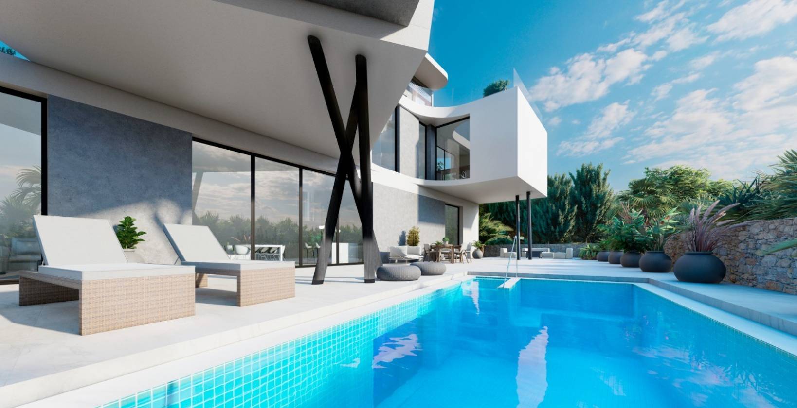 Garden in villa for sale in Dehesa de Campoamor