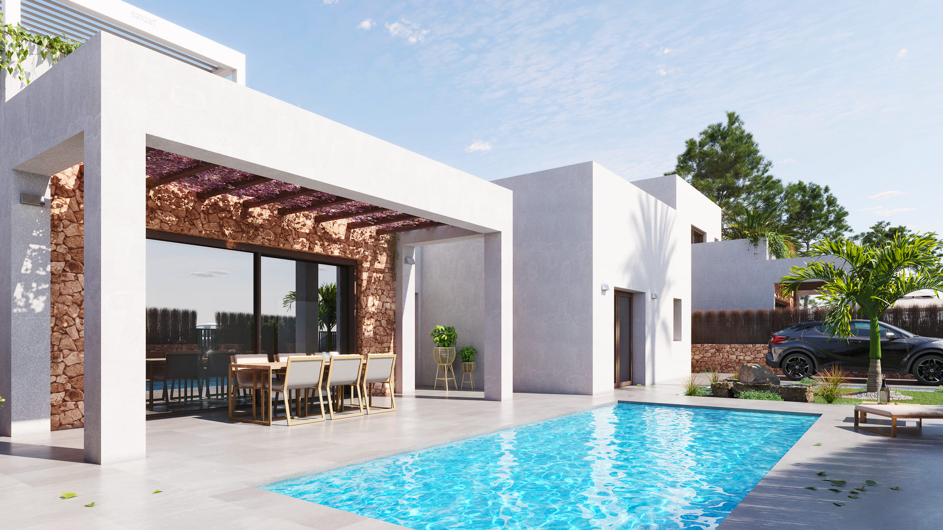 Dining area in villa for sale in Orihuela Costa