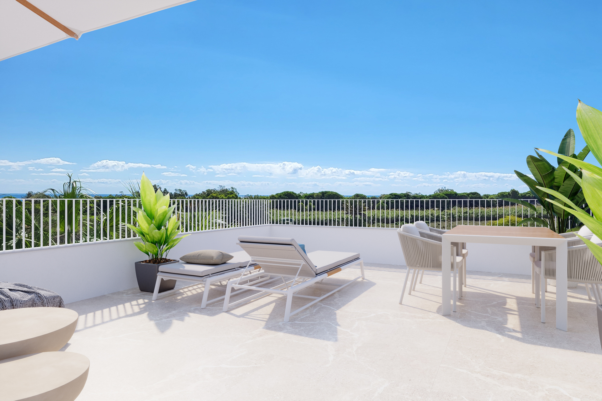 Terrace in villa for sale in Elche