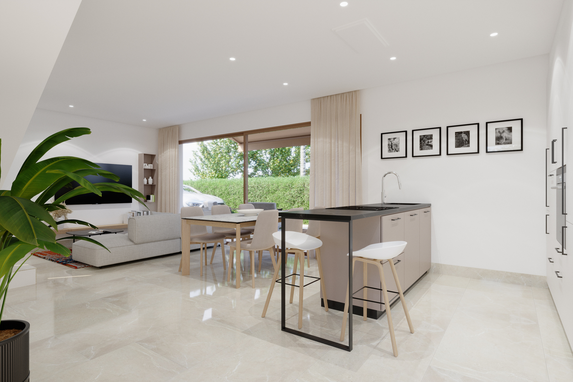 Dining area in villa for sale in Elche