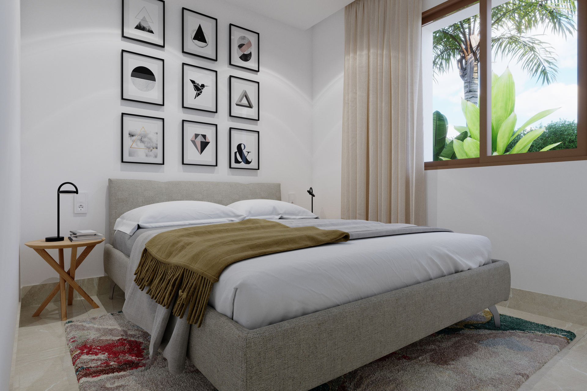 Bedroom in villa for sale in Elche