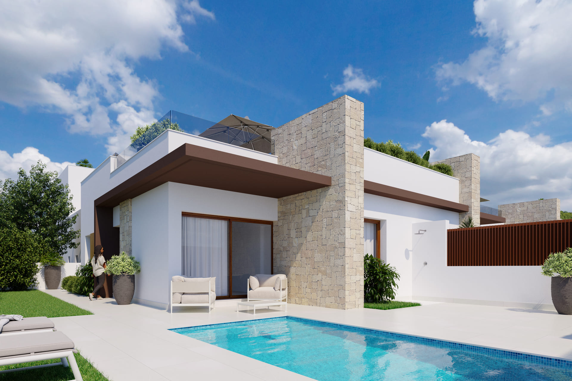 Exterior view in terraced for sale in Orihuela Costa