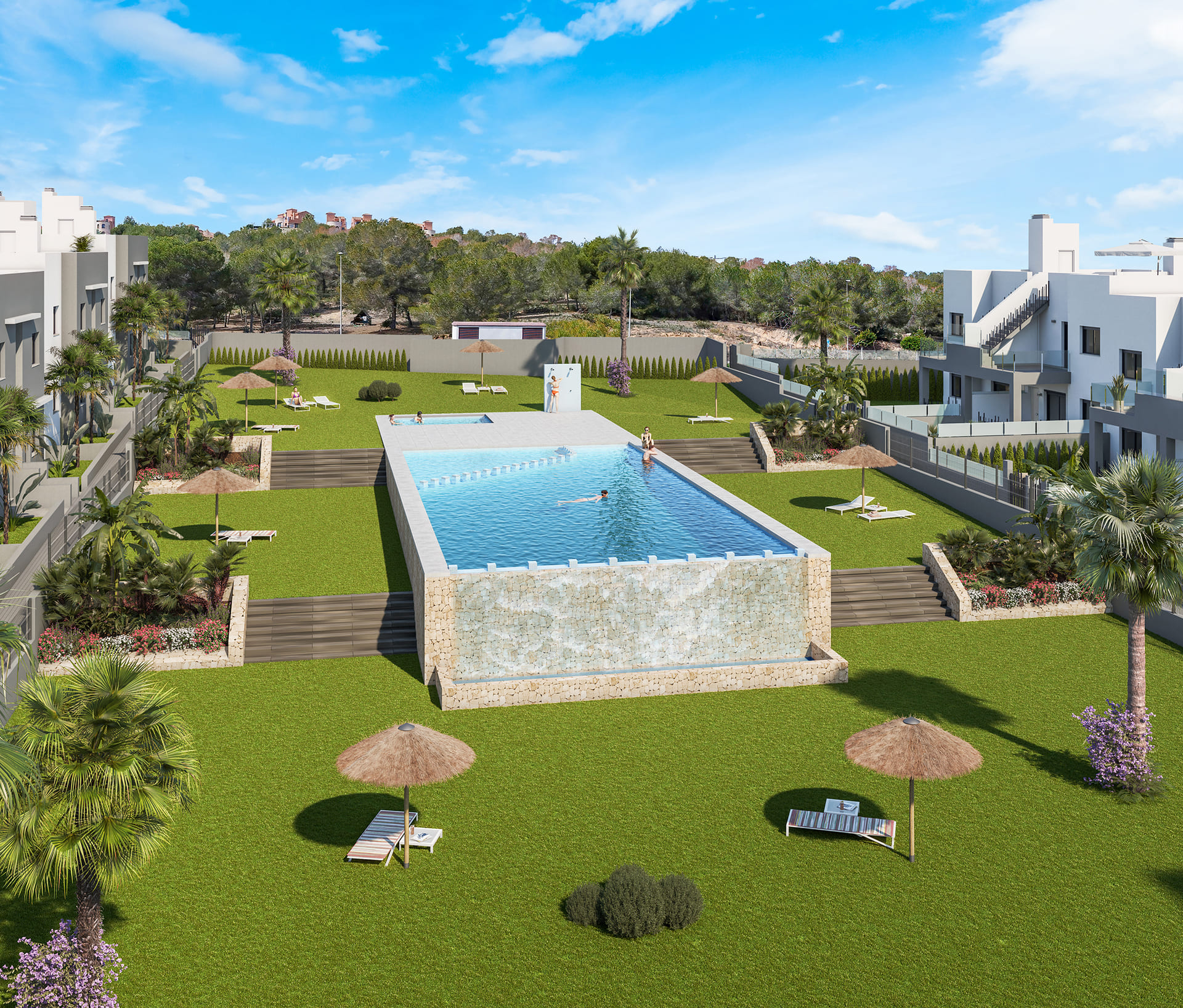 Terrace in low_bungalow for sale in San Miguel de Salinas