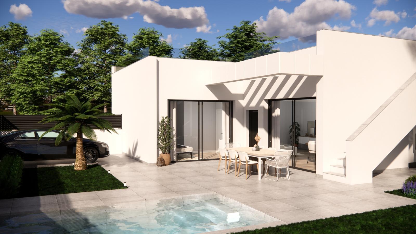 Master bedroom in villa for sale in Ciudad Quesada