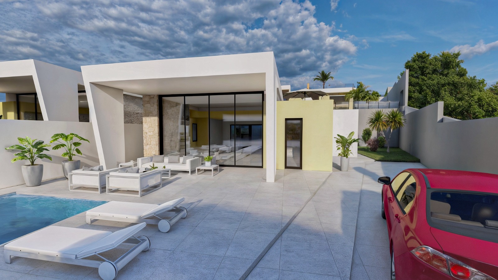 Exterior view in villa for sale in Torrevieja