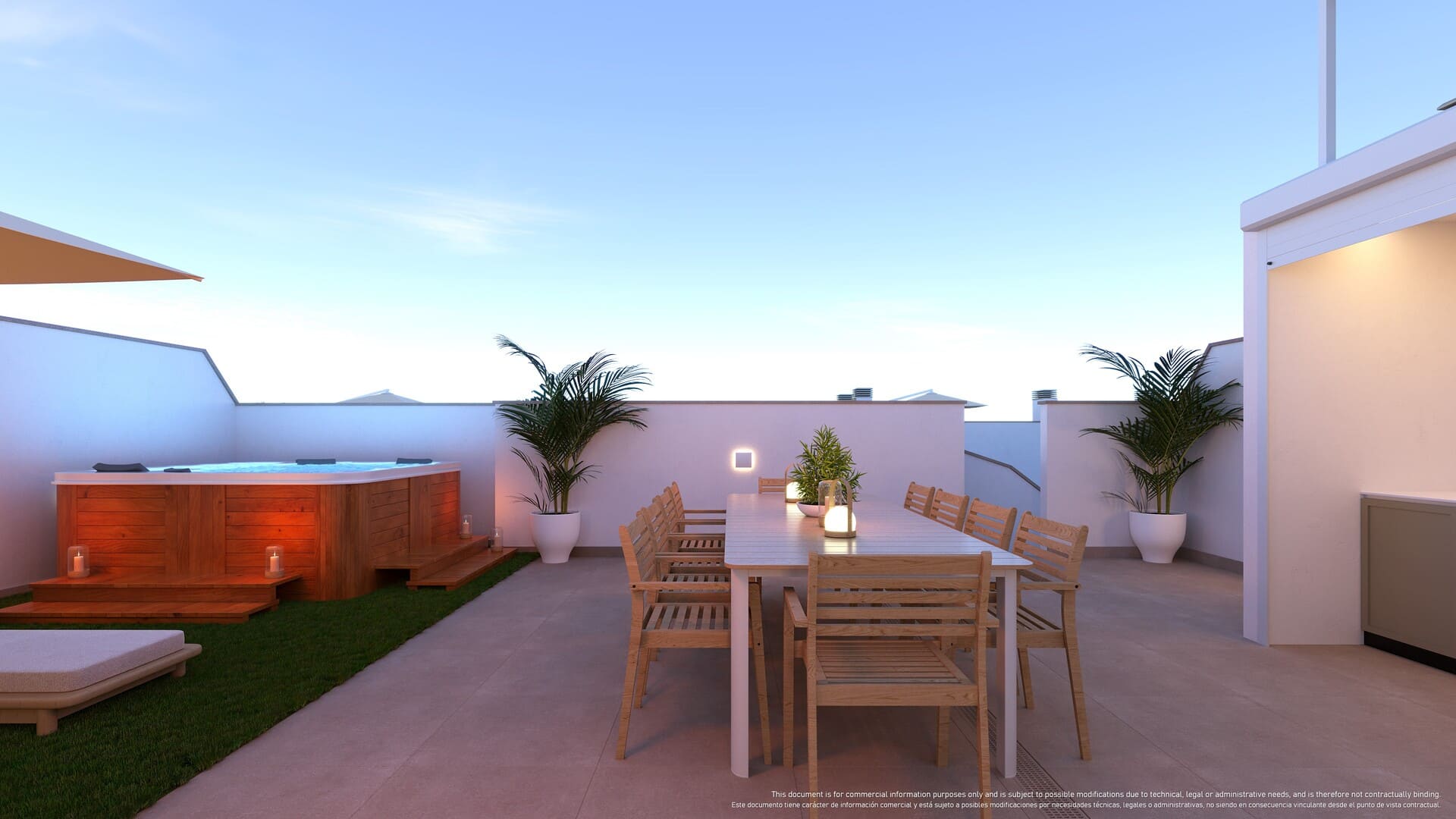 Pool area in low_bungalow for sale in Torre de la Horadada