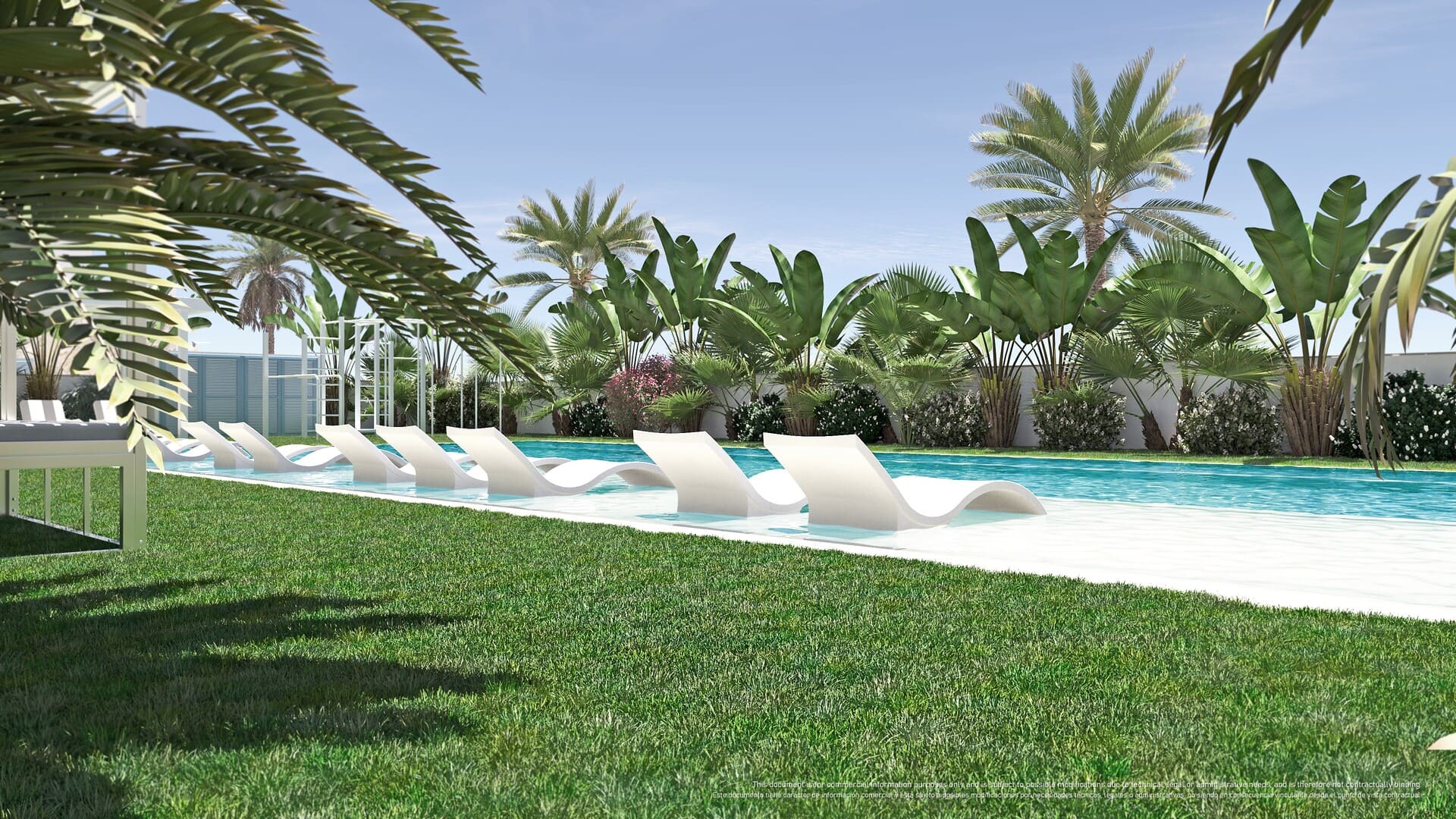 Pool area in high_bungalow for sale in Torre de la Horadada