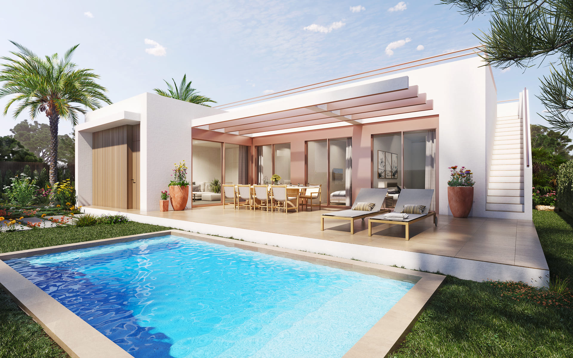 Terrace in villa for sale in Orihuela Costa