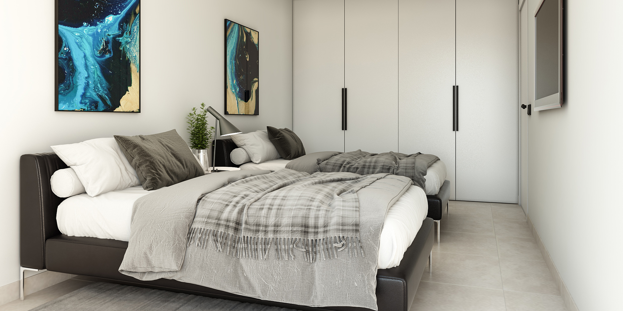 Master bedroom in villa for sale in Dénia