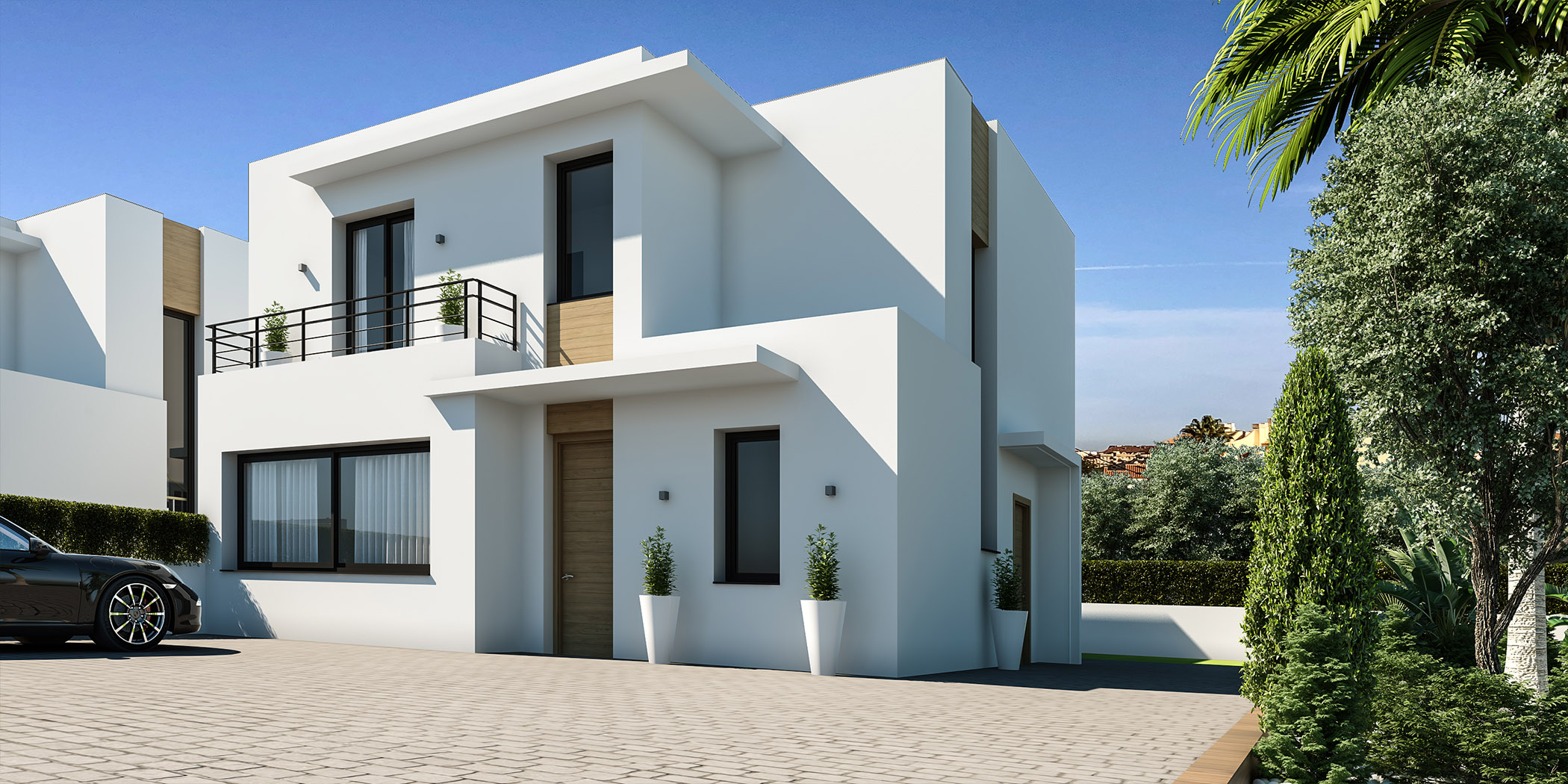 Pool area in villa for sale in Dénia