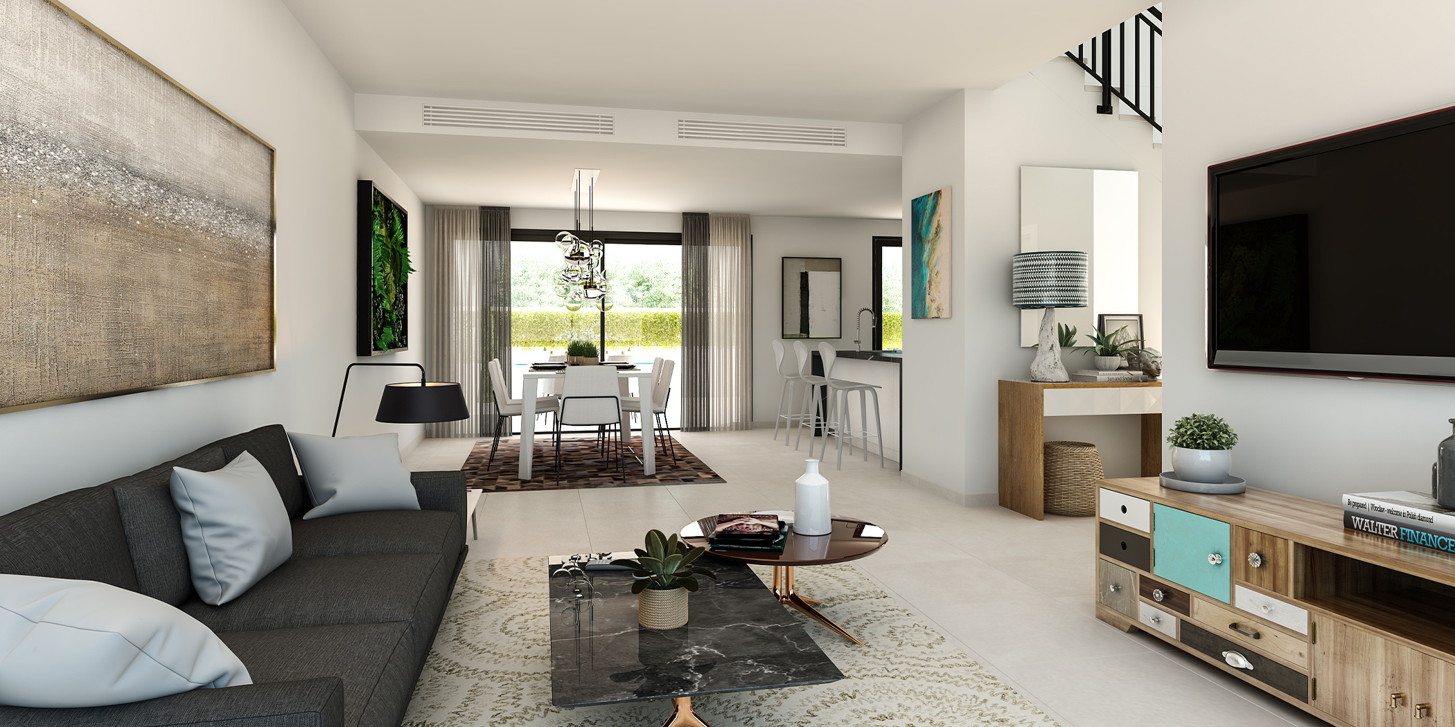 Located in the beautiful town of Dénia, this exclusive residential complex offers 15 homes designed