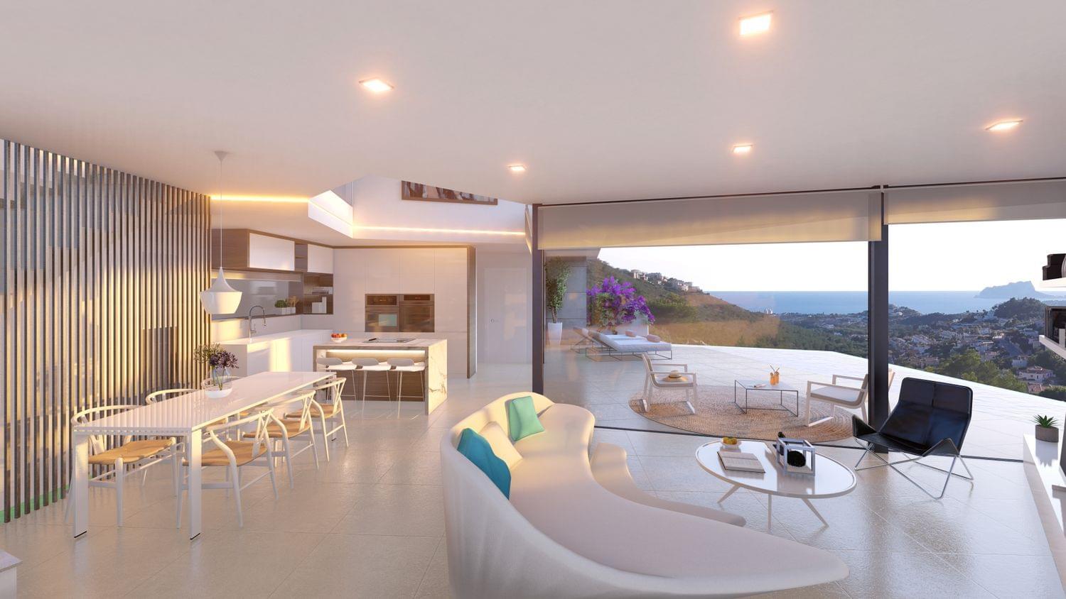 Master bedroom in villa for sale in Benitachell