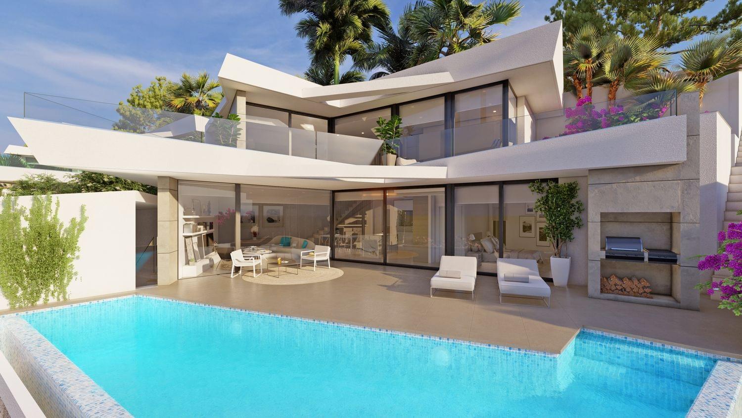 Master bedroom in villa for sale in Benitachell