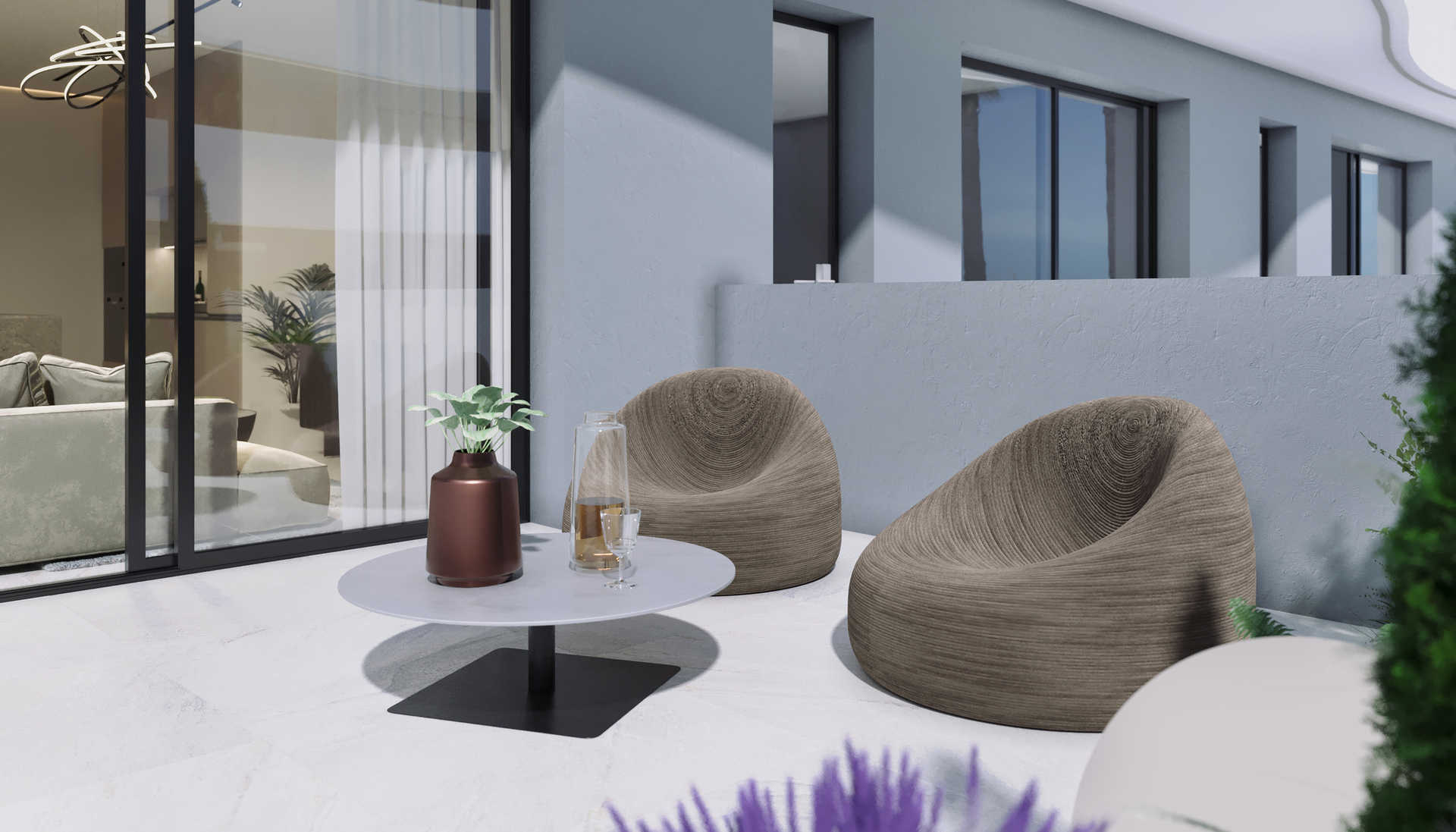 Master bedroom in terraced for sale in Guardamar del Segura