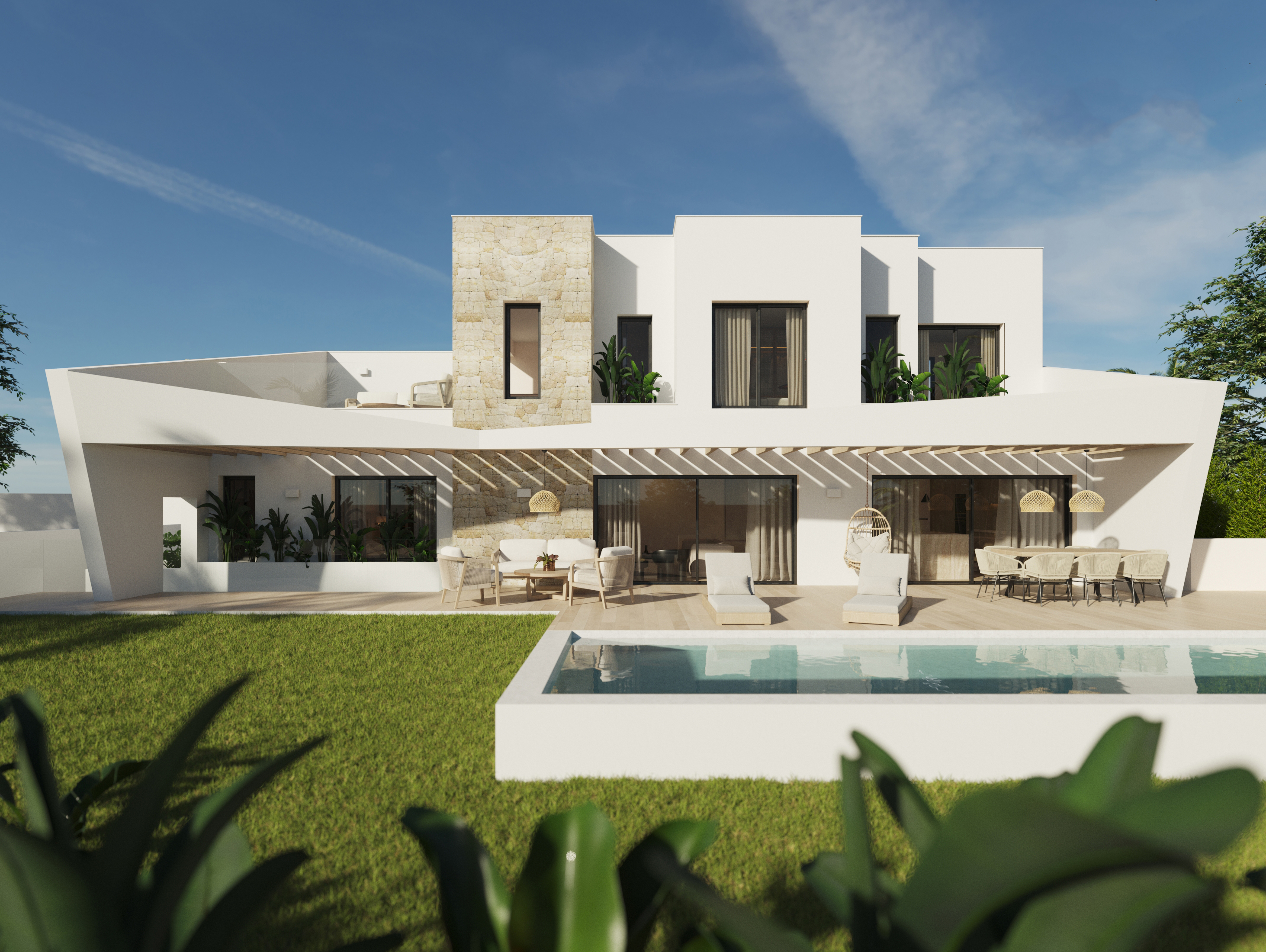 Dining area in villa for sale in Polop