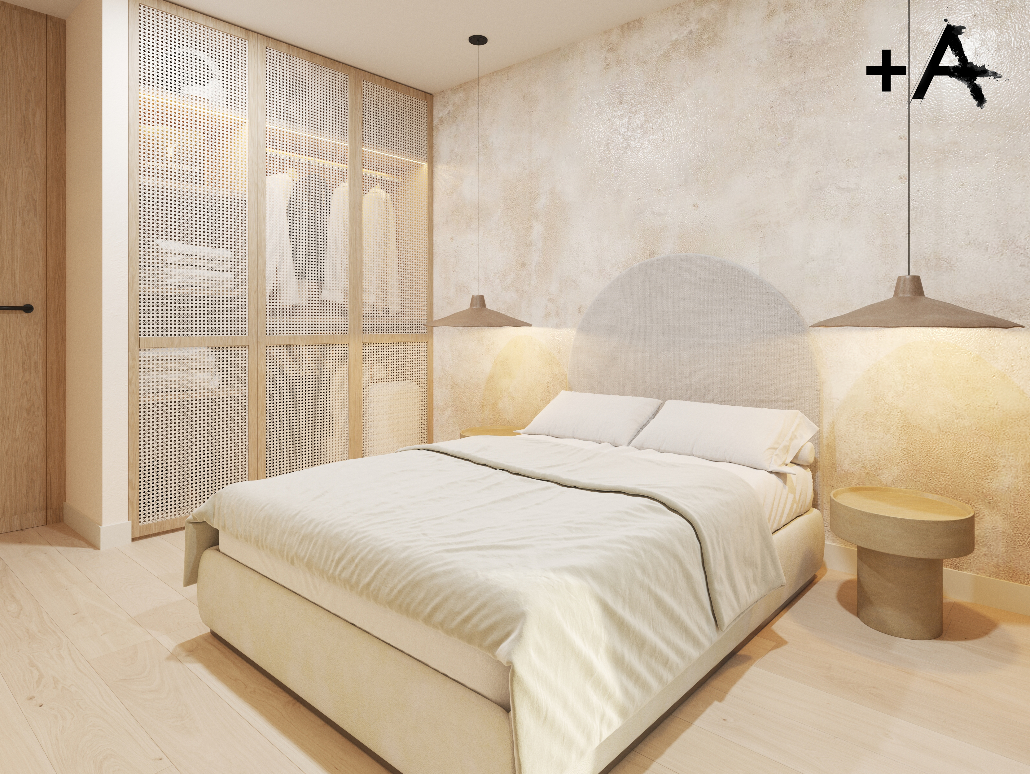 Master bedroom in villa for sale in Polop