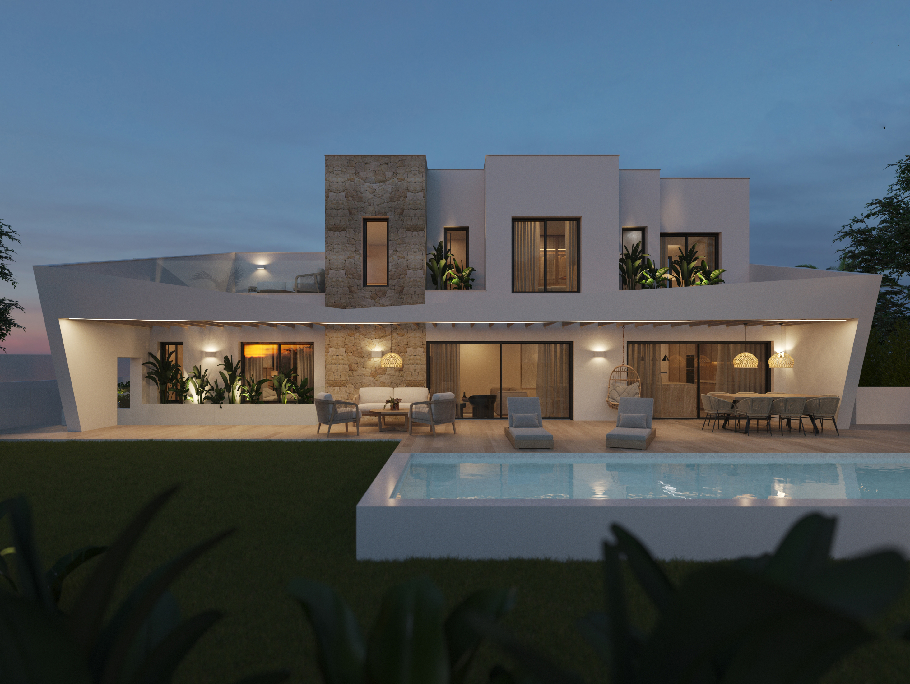 Garden in villa for sale in Polop