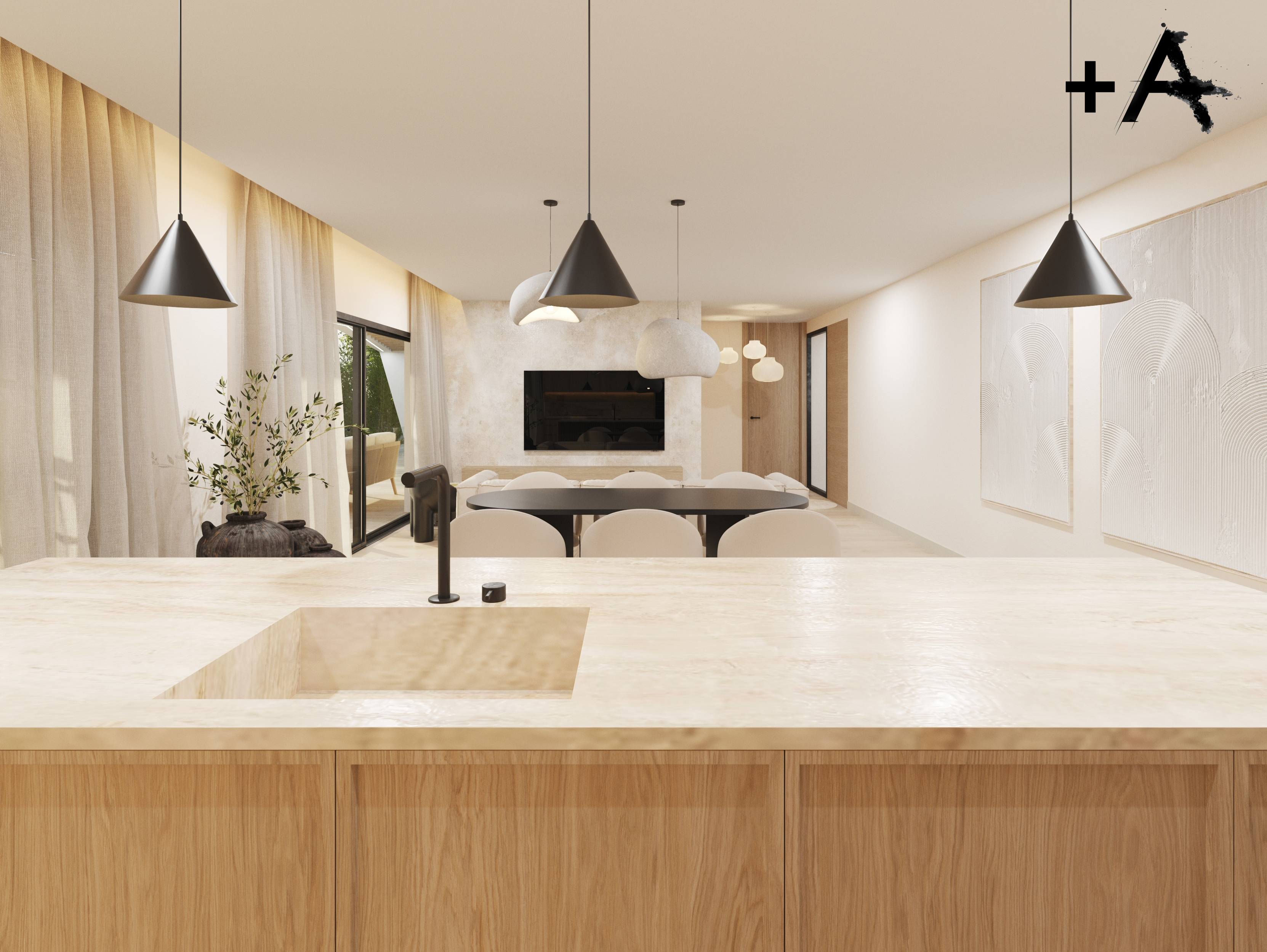 Kitchen in villa for sale in Polop