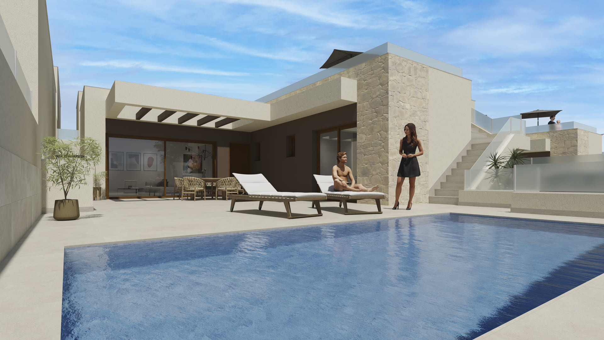 Located in the charming town of Rojales, this residential complex offers 14 detached homes designed