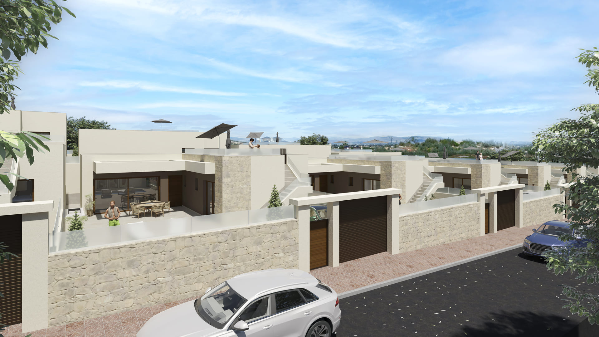 Located in the charming town of Rojales, this residential complex offers 14 detached homes designed